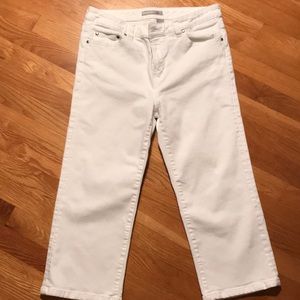 Chico Platinum White Capri Jeans - Size 1.5
